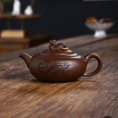 Full Handmade Yixing Zisha Teapot [Yu Ruyi] (Shi Hong  – 350ml)