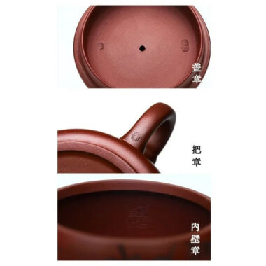 Full Handmade Yixing Zisha Teapot [Yun Shui Chan Xin] (Long Xue Sha – 350ml)