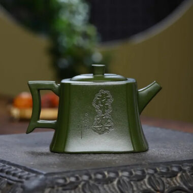 Full Handmade Yixing Zisha Teapot [Zhizu Changle] (Douqing Sha – 260ml)