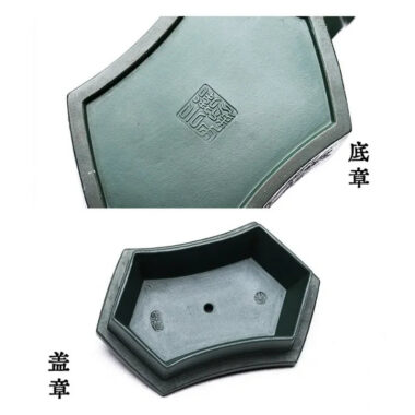 Full Handmade Yixing Zisha Teapot [Zhong Gan Yi Dan] (Feicui Lu Ni – 450ml)