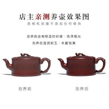Full Handmade Yixing Zisha Teapot [Zhu Bao Ping An] (Long Xue Sha – 200ml)