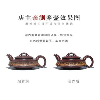 Full Handmade Yixing Zisha Teapot [Zhu Yun Baifu] (Zi Xue Sha – 380ml)
