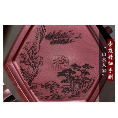 Full Handmade Yixing Zisha Teapot [Zhu Yun Mei Xiang] (Long Xue Sha – 400ml)