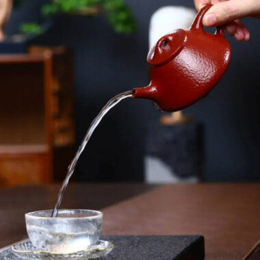 Full Handmade Yixing Zisha Teapot [Ziye Shi Piao Pot] (Dahongpao – 200ml)