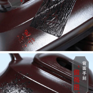 Full Handmade Yixing Zisha Teapot [Zui Mei] (Zi Jia Ni – 200ml)