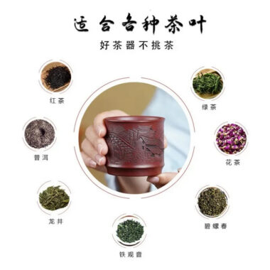 Handmade Yixing Zisha Master Tea Cup Gift Set [Jiangnan Shanshui]