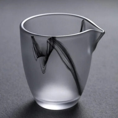 Ink Paint Glass Zen Tea Cup/Fair Cup/Gaiwan/Tea Strainer/Full Set
