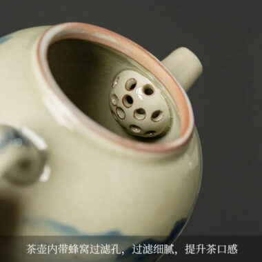 Jindezhen Gu Ru Ice Crackle Ceramic Tea Set [Jiangshan Keran]