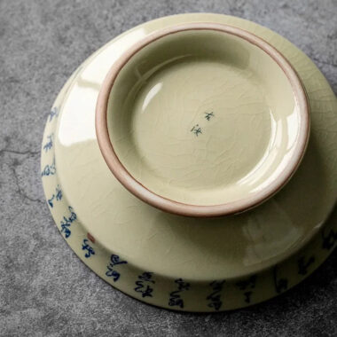 Jindezhen Ice Crackle Ceramic Sancai Gaiwan [Jiangshan Ke Ran Series – Jiangjun] 165ml
