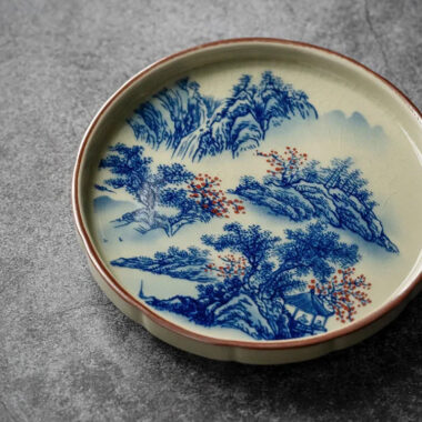 Jindezhen Ice Crackle Sancai Gaiwan [Jiangshan Ke Ran Series – Straw Hat] 130ml