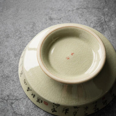 Jindezhen Ice Crackle Sancai Gaiwan [Zhi Ci Qinglu Series – Jiangjun] 165ml