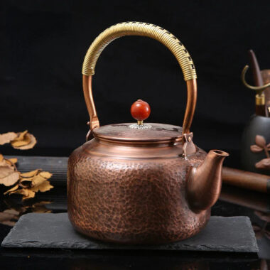 Retro Copper [Barrel Hammer Pattern] Kettle 1.4L