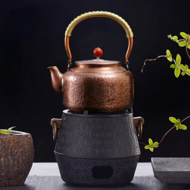 Retro Copper [Barrel Hammer Pattern] Kettle 1.4L