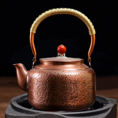 Retro Copper [Barrel Hammer Pattern] Kettle 1.4L