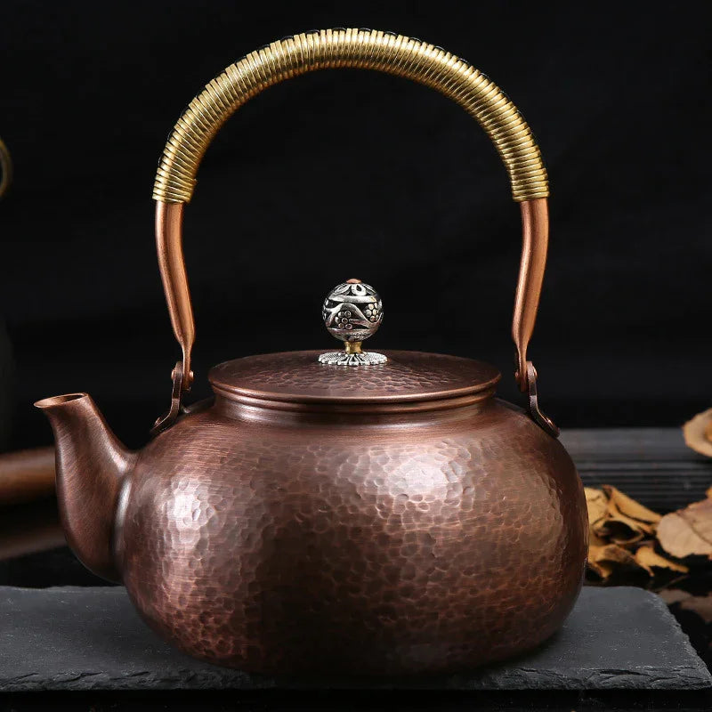 Retro Copper [Flat Hammer Pattern] Kettle 1.2L