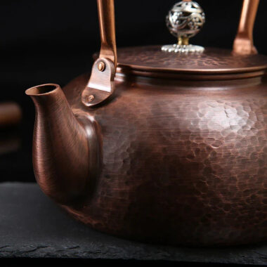 Retro Copper [Flat Hammer Pattern] Kettle 1.2L