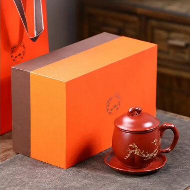 Yixing Zisha Tea Mug with Filter [An Xiang] 300ml