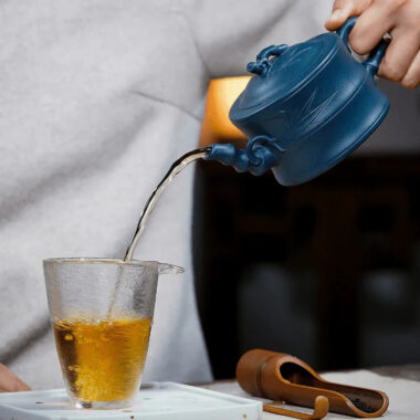 Yixing Zisha Teapot [Bamboo] (Tian Qing Ni – 320ml)