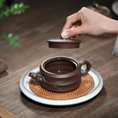 Yixing Zisha Teapot [Bamboo] (Zi Ni – 240ml)