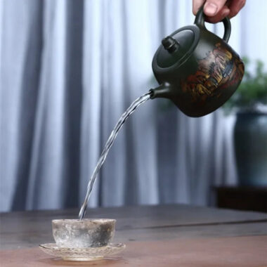 Yixing Zisha Teapot [Da Han Duo] (Lu Ni – 460ml)