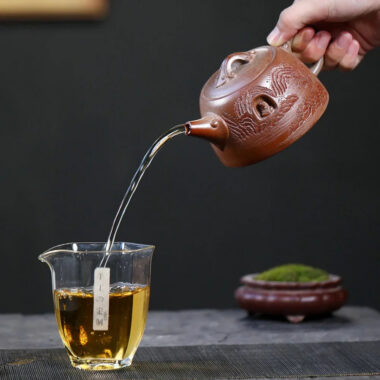 Yixing Zisha Teapot [Dunwu Damo] (High Temperature Duan Ni – 295ml)
