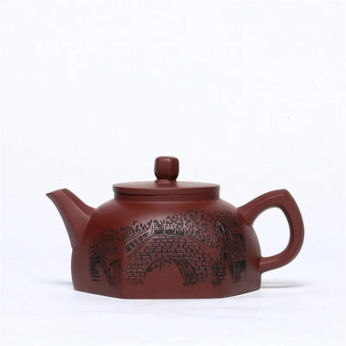 Yixing Zisha Teapot [Jiangnan Lifang Jing Lan] (Zi Ni – 220ml)