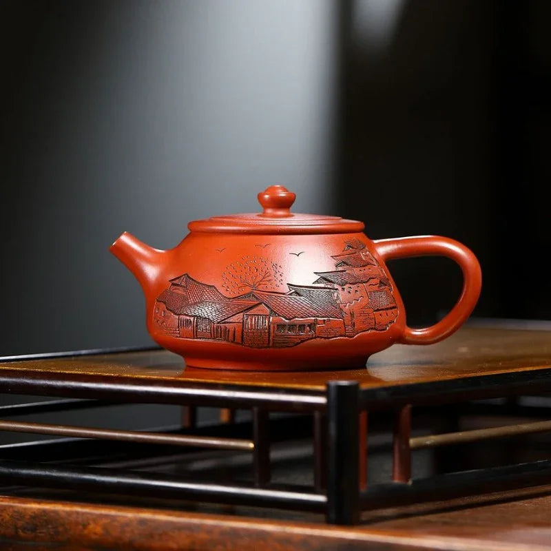 Yixing Zisha Teapot [Jiangnan Shi Piao] (Dahongpao – 230ml)