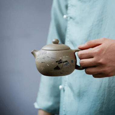 Yixing Zisha Teapot [Jinxiu Shanhe Xishi] (Douqing Sha – 270ml)