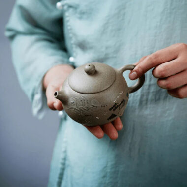 Yixing Zisha Teapot [Jinxiu Shanhe Xishi] (Douqing Sha – 270ml)