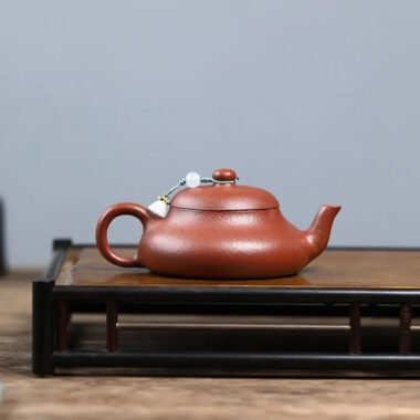 Yixing Zisha Teapot [Junde] (Wrinkled Skin Zhu Ni – 150ml)