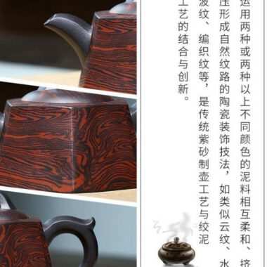 Yixing Zisha Teapot [Liufang Jing Lan] (Lao Zi Ni/Jiao Ni – 230ml)