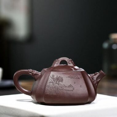 Yixing Zisha Teapot [Longquan] (Zi Ni – 260ml)
