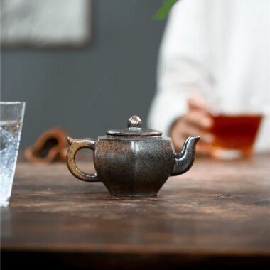 Yixing Zisha Teapot [Palace Lantern] (Qing Duan Ni Firewood Fired – 150ml)