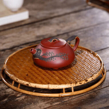 Yixing Zisha Teapot [Pine Needle Shi Piao] (Dahongpao – 200ml)