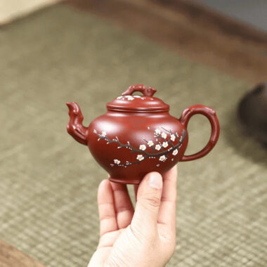 Yixing Zisha Teapot [Plum Bao Chun] (Dahongpao – 220ml)
