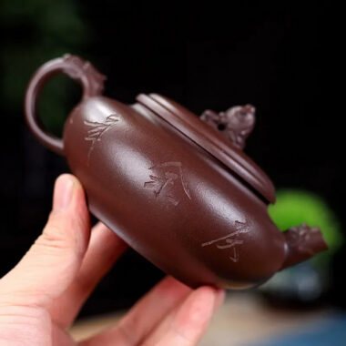 Yixing Zisha Teapot [Qing Yu Lian] (Zi Ni – 280ml)