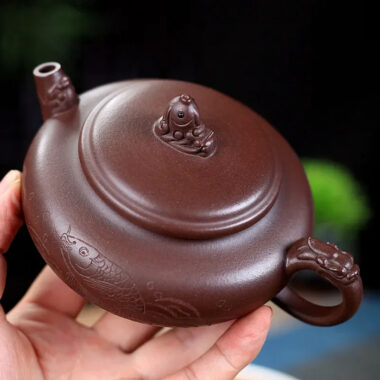 Yixing Zisha Teapot [Qing Yu Lian] (Zi Ni – 280ml)