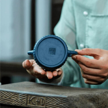 Yixing Zisha Teapot [Ribbed Jing Quan] (Tian Qing Ni – 160ml)