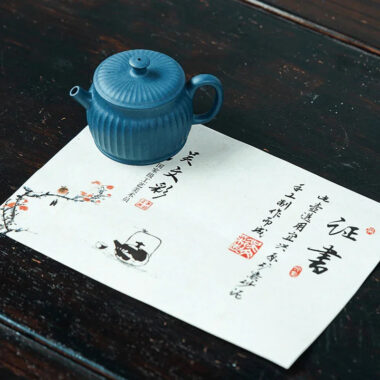 Yixing Zisha Teapot [Ribbed Jing Quan] (Tian Qing Ni – 160ml)