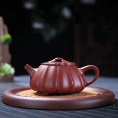 Yixing Zisha Teapot [Ribbed Shi Piao] (Dahongpao -200ml)