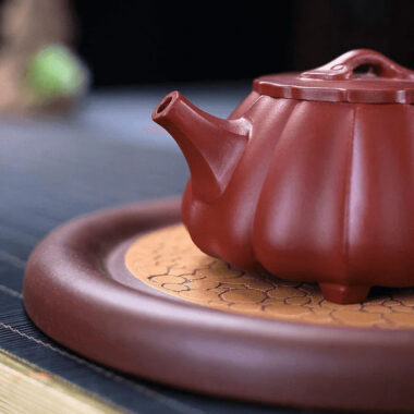 Yixing Zisha Teapot [Ribbed Shi Piao] (Dahongpao -200ml)