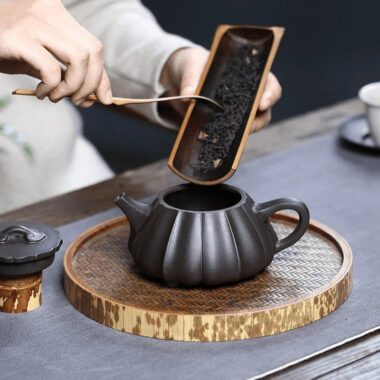 Yixing Zisha Teapot [Ribbed Shi Piao] (Shi Huang – 270ml)