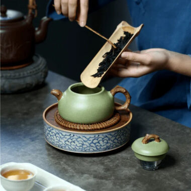 Yixing Zisha Teapot [Ru Ding] (Douqing Sha – 300ml)