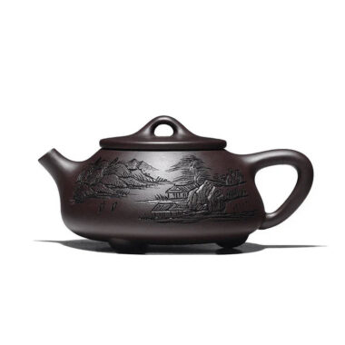 Yixing Zisha Teapot Set [Jingzhou Shi Piao] (Lao Zi Ni – 210ml)