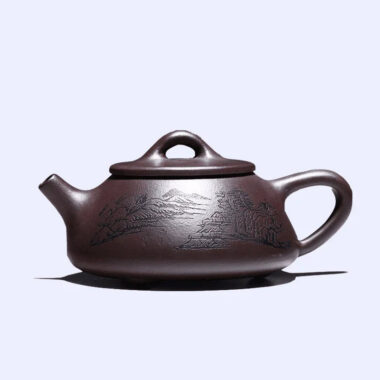 Yixing Zisha Teapot Set [Jingzhou Shi Piao] (Lao Zi Ni – 210ml)