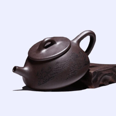 Yixing Zisha Teapot Set [Jingzhou Shi Piao] (Lao Zi Ni – 210ml)
