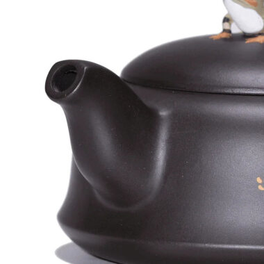 Yixing Zisha Teapot Set [Lotus Pond Moonlight] (Hei Zhu Ni – 260ml)