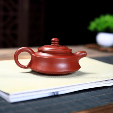 Yixing Zisha Teapot Set [Shede Zhou Pan] (Dahongpao – 150ml)