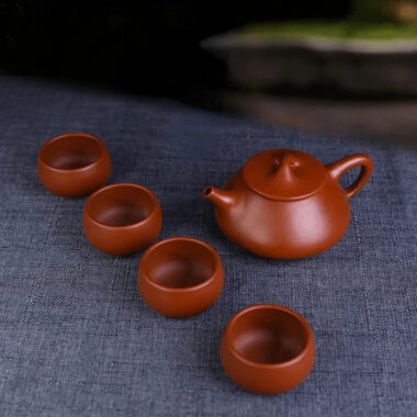 Yixing Zisha Teapot Set [Shi Piao] Set (Dahongpao – 200ml)