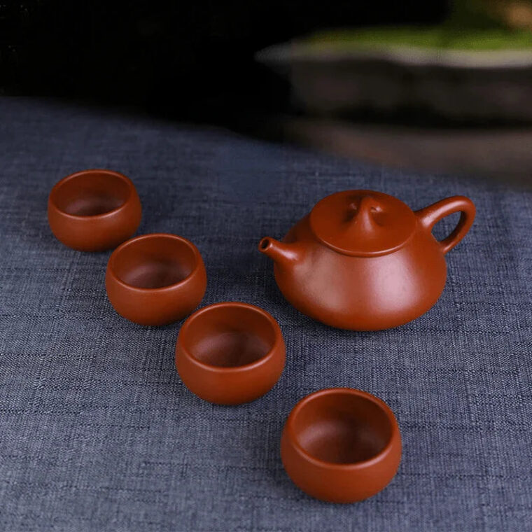 Yixing Zisha Teapot Set [Shi Piao] Set (Dahongpao – 200ml)